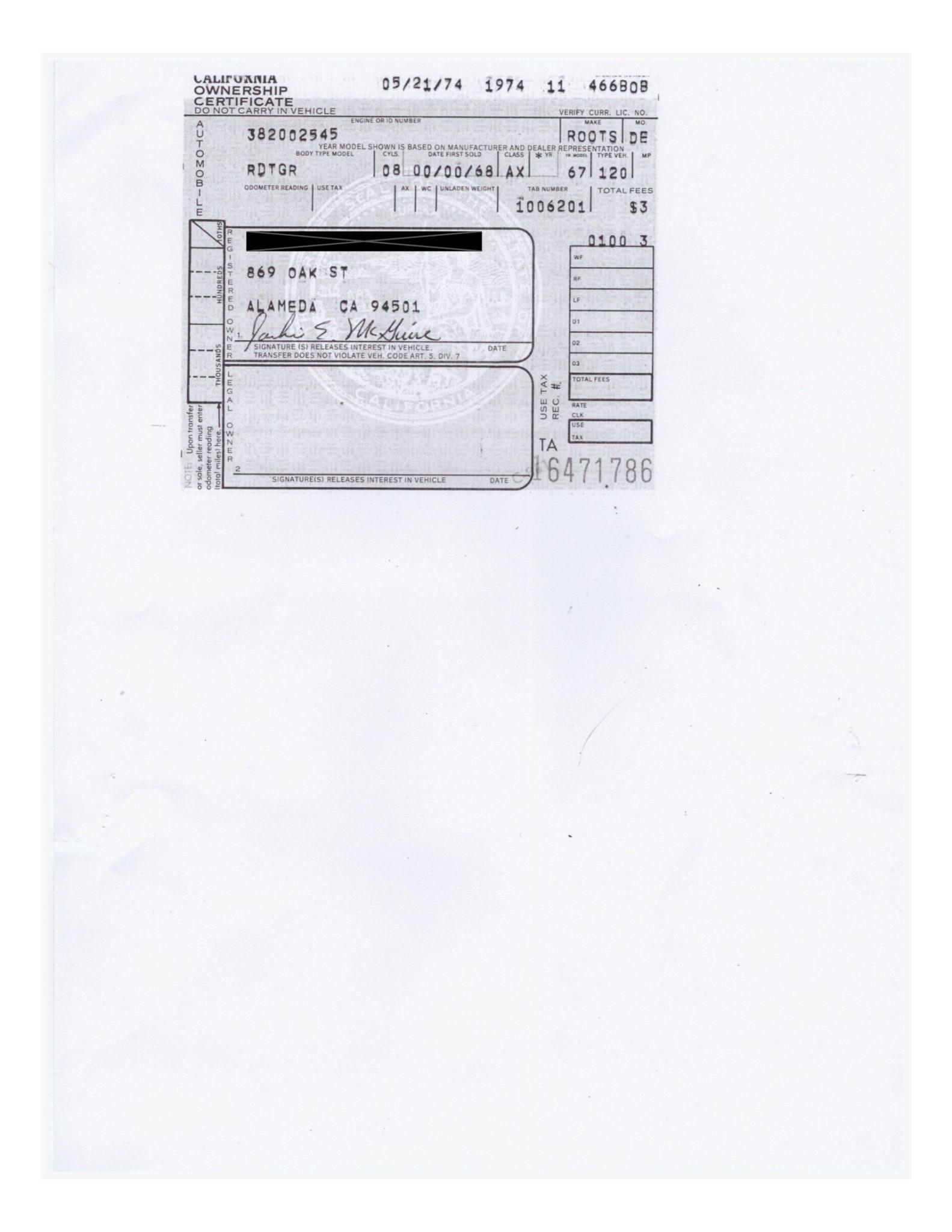 1967_sunbeam_tiger_California-Ownership-Certificate-49121-scaled.jpeg