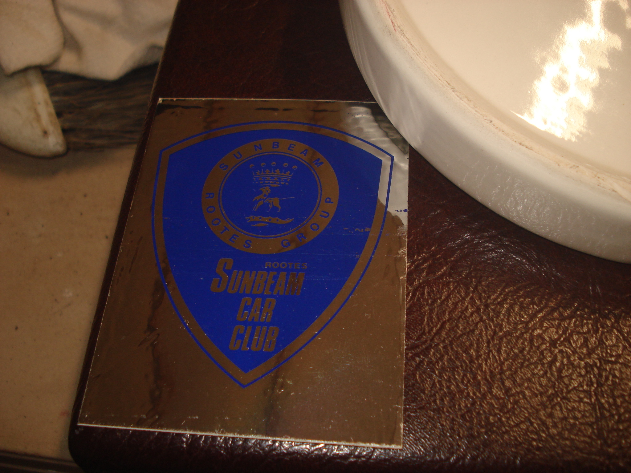 Sunbeam car club sticker.JPG