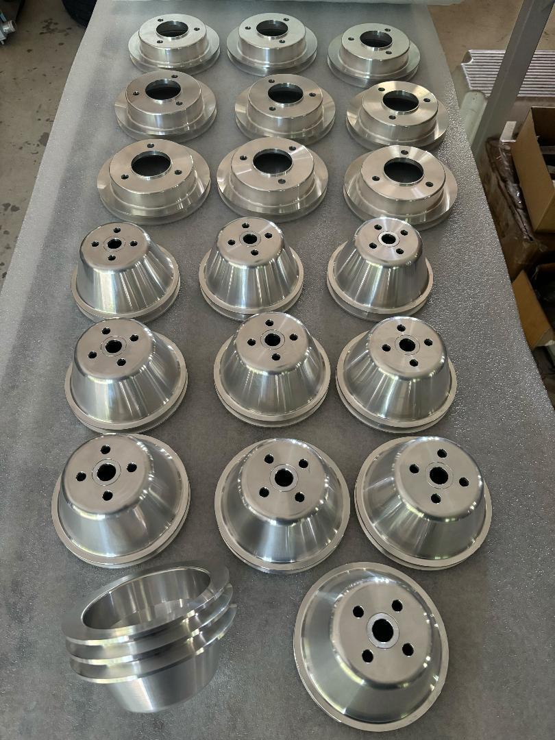 Tiger pulley production run.jpg