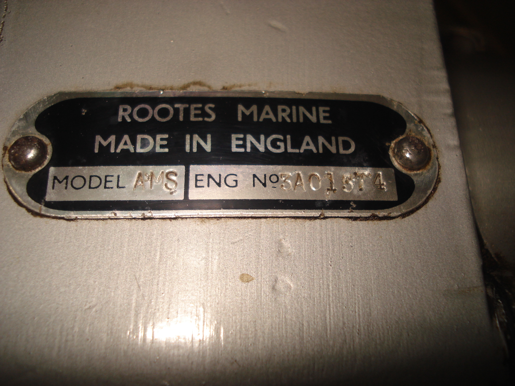 Rootes Marine chassis plate w/original rivets!